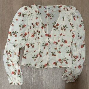 Reformation Floral Blouse